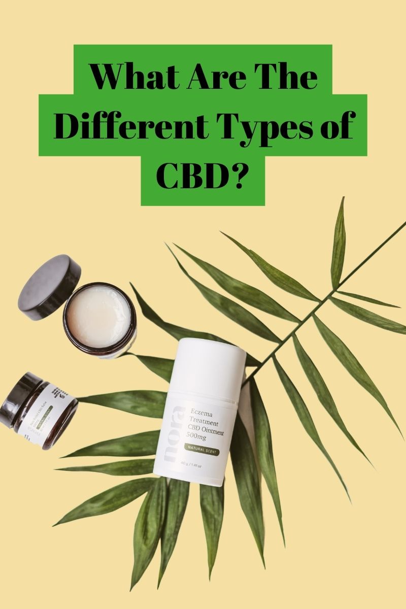different types of cbd with products