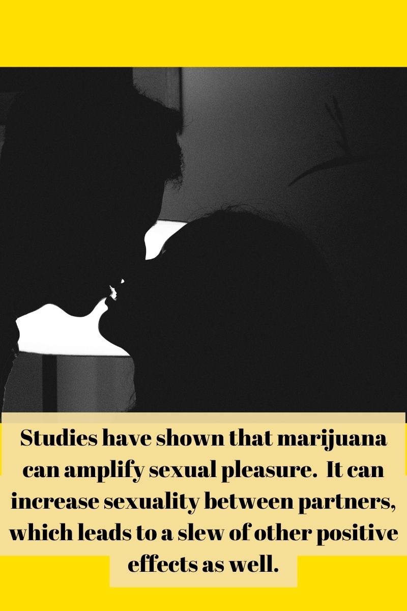 Studies have shown that cannabis can amplify sexual pleasure. It can increase sexuality between partners, which leads to a slew of other positive effects as well.