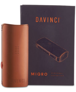 Orange Davinci Miqro vaporizer with box