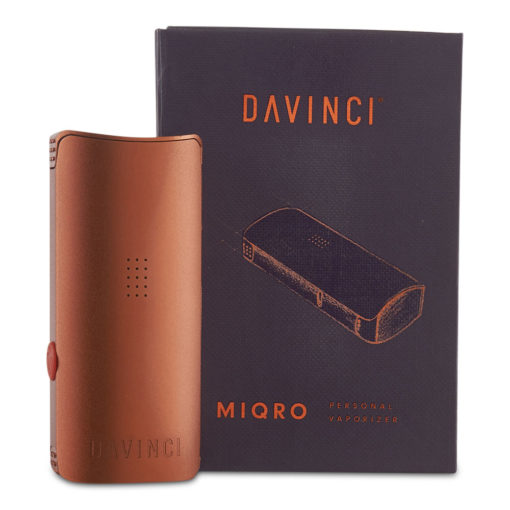 Orange Davinci Miqro vaporizer with box